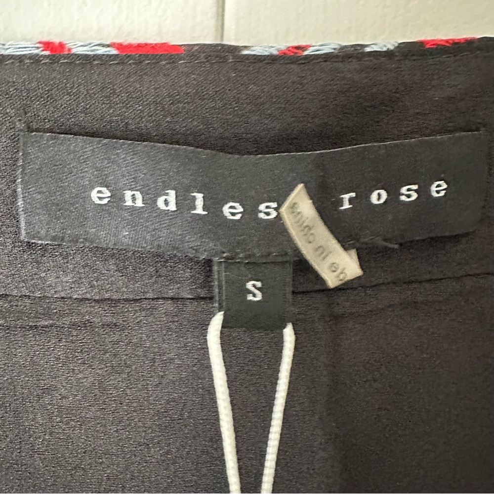 Endless Rose Dorian Embroidered Black Mini Skirt Size Small - Picture 11 of 14